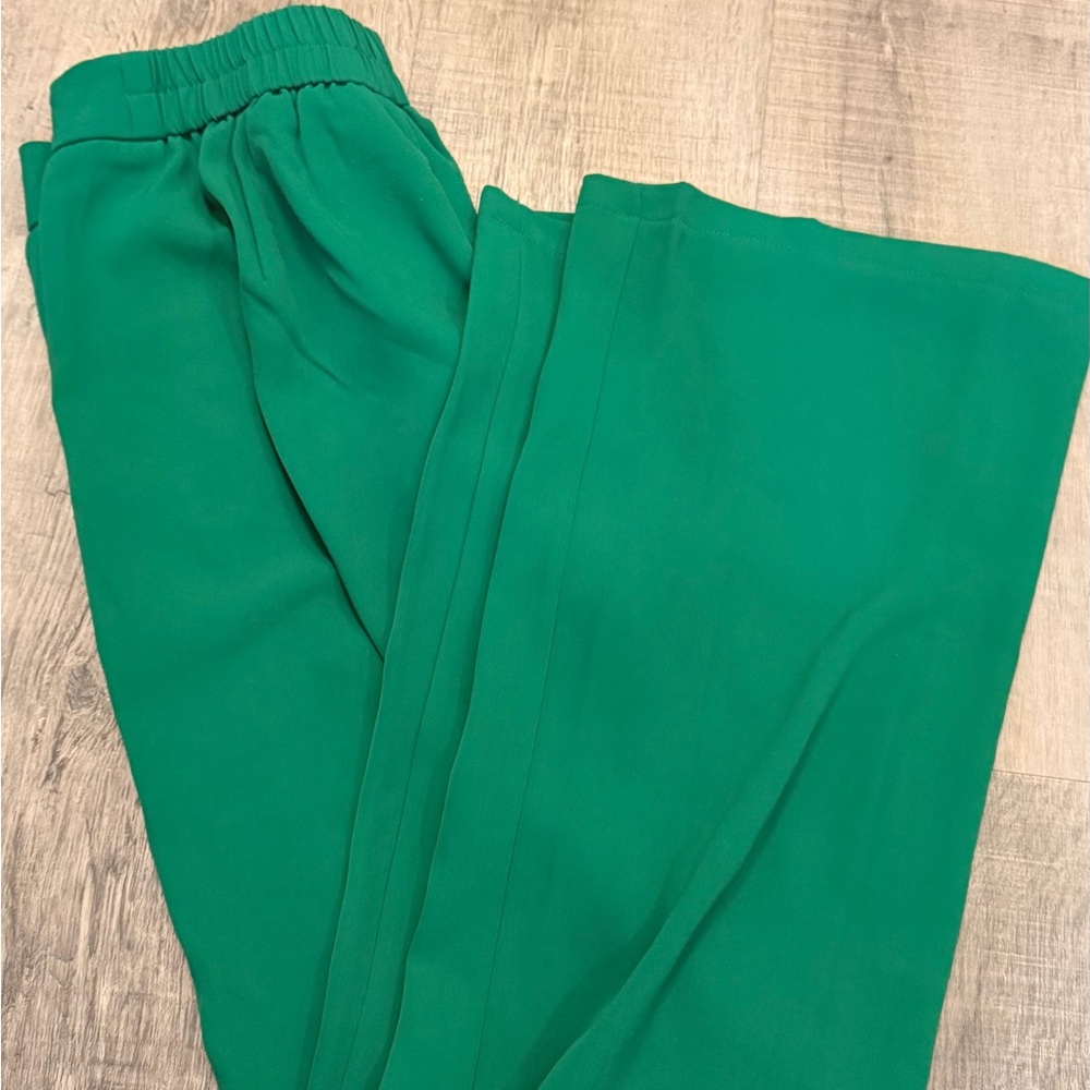 Green dress pants